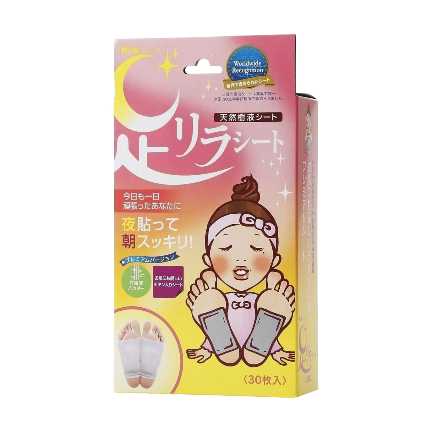 Детокс-пластирі для ніг Megumi Foot Relax Sheet Титан, 30 шт